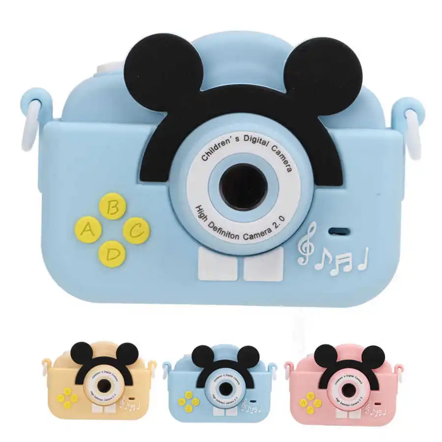 Mini Digital Children Camera Comfortable ABS 600mAh Rechargeable 2MP Kids Digital Camera 2 Inch Screen for Kids for Gifts