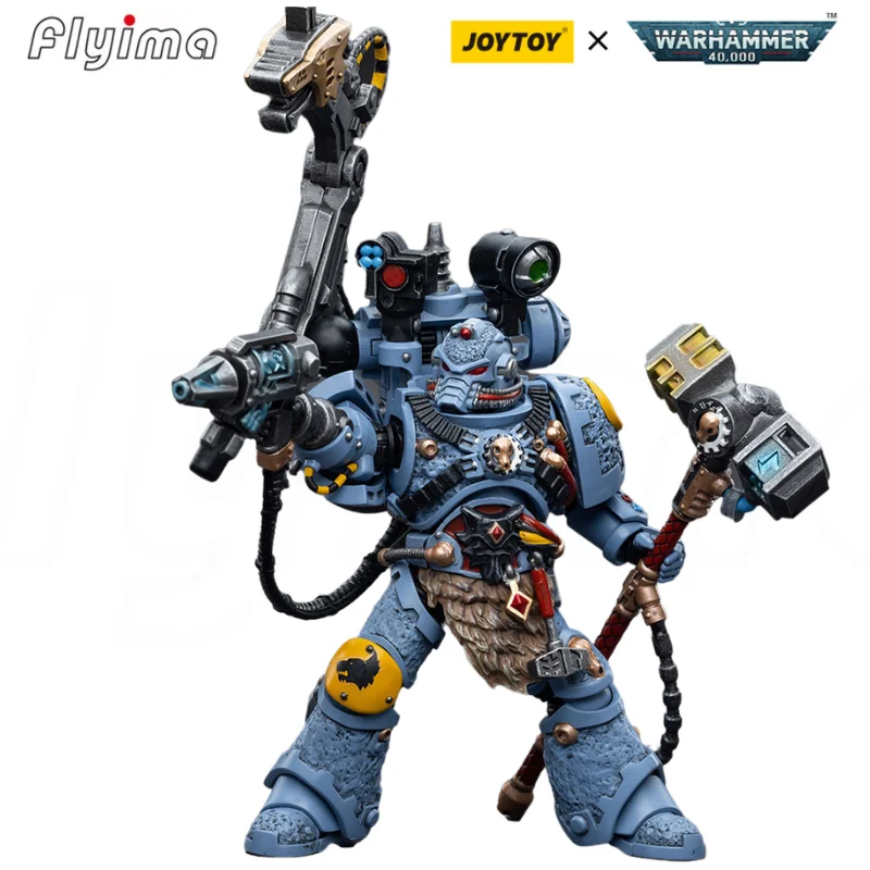 New Joytoy Warhammer 40,000 1/18 Action Figures Space Wolves Iron Priest Jorin Fellhammer Collection Modello Spedizione Gratuita