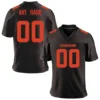 Custom Brown American Football Jersey Personalized Printed Team Name Number Adult Kids Quick-Drying Training Football Shirt 2