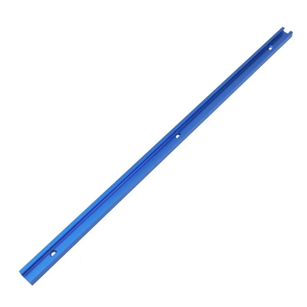 1pc T-Slot Track 500mm Blue Double-Cut T-Track T-Slot Miter Track Aluminum Alloy For Router Table Power Tools Accessories