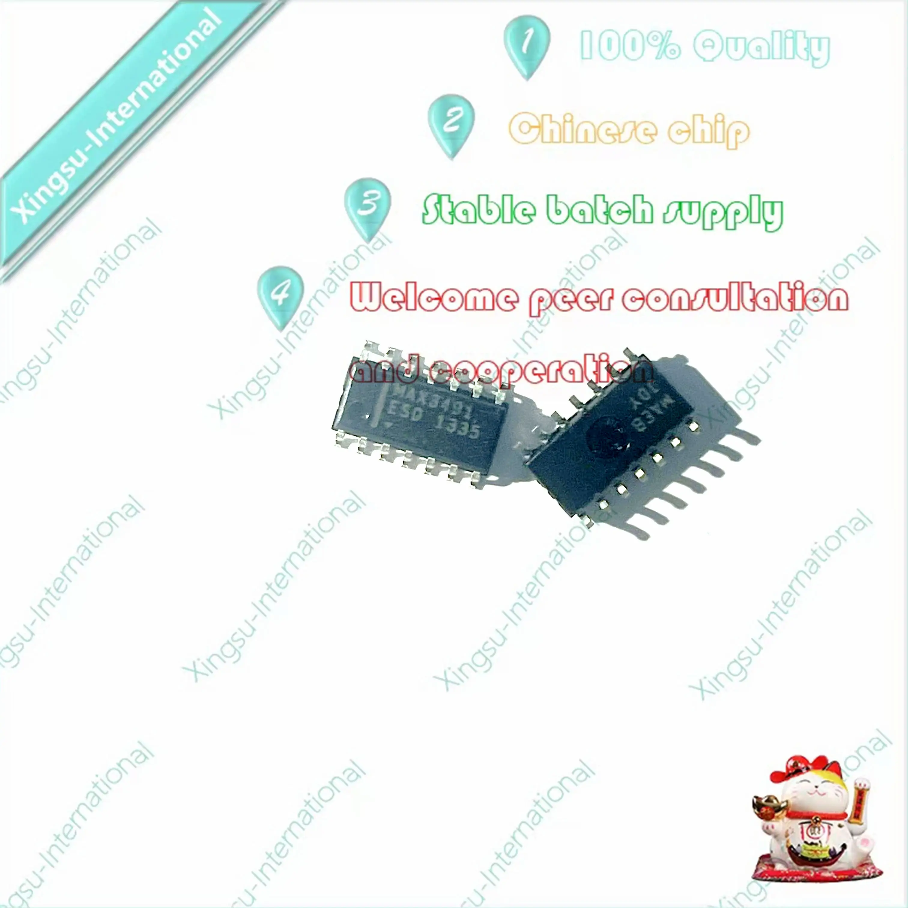 1pcs new originai ad7690brmz c4c ad7690 or ad7691brmz c4e or ad7693brmz c4y msop 10 18 bit differential adc 1PCS/ Piece MAX3491ESD+T 10MBps Line RS-422 RS-485 Interface Differential Receiver