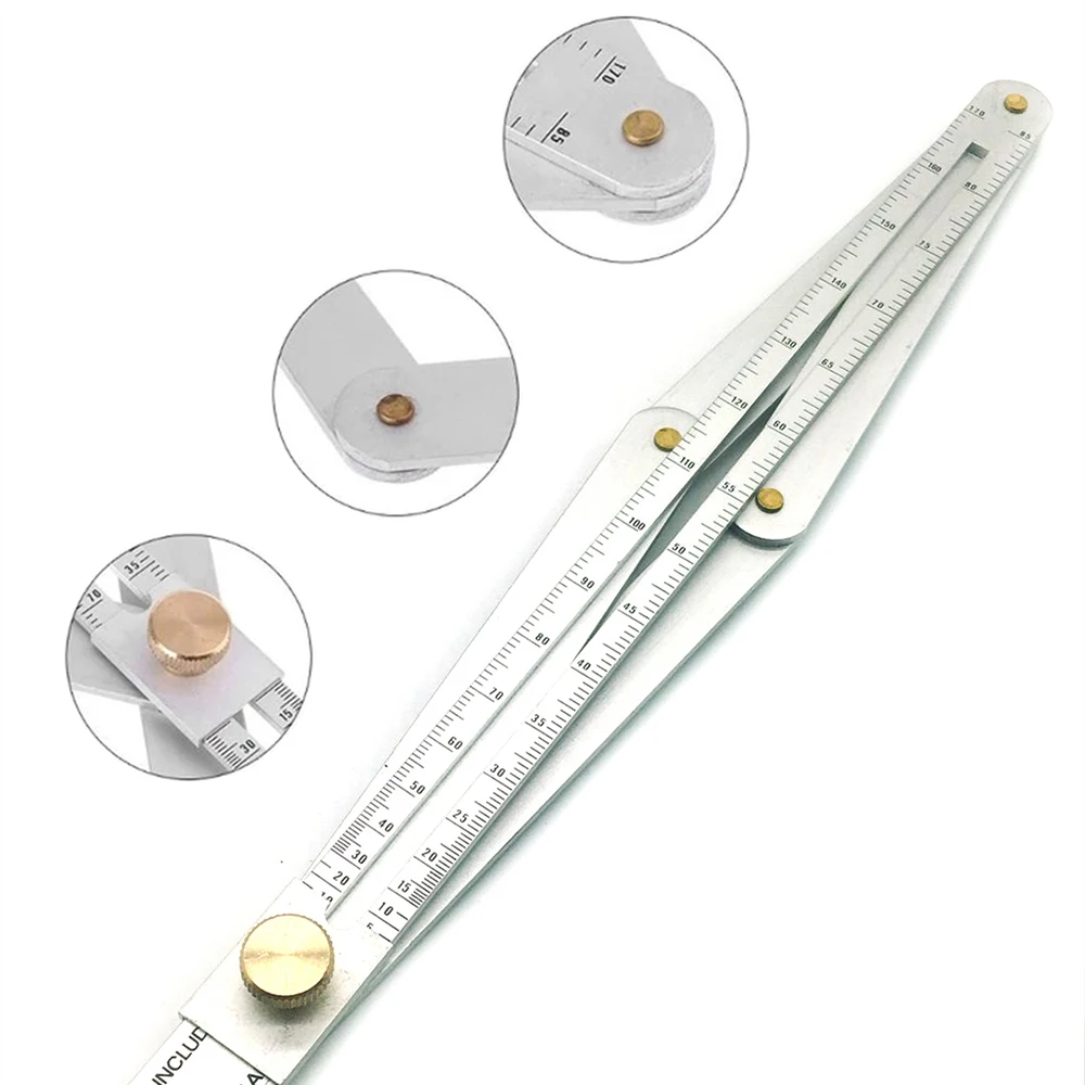 Multi-angle Corner Angle Finder Aluminum Protractor Tile Wood Ruler Woodworking Model Craft Angle