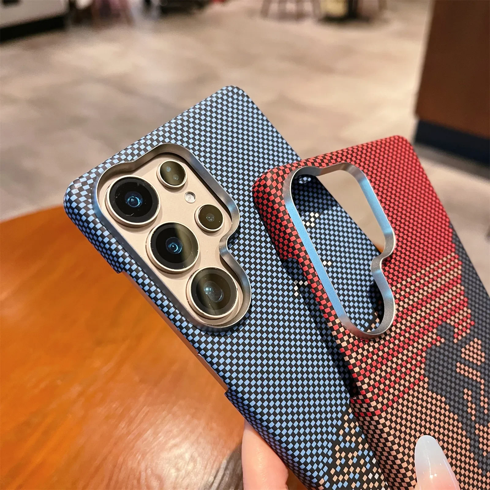 Kevlar Magnetic Shockproof Slim Carbon Fiber Phone Case