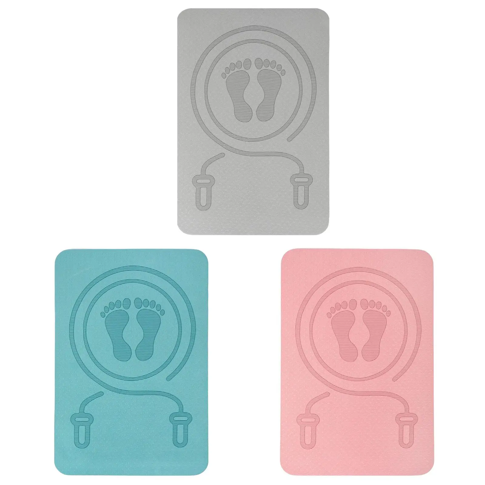 Jump Rope Mat Yoga Mat Antiskid Shock Absorption Rope Skipping Mat for Home Gym Pilates Workout Indoor Outdoor Stretching