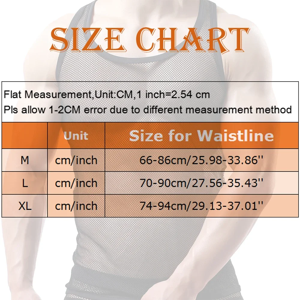 Men See Through Mesh Tank Top Sexy Sleeveless Mesh Sheer Undershirt Singlet Fishnet Transparent Perspective Bodybuilding Tee Top