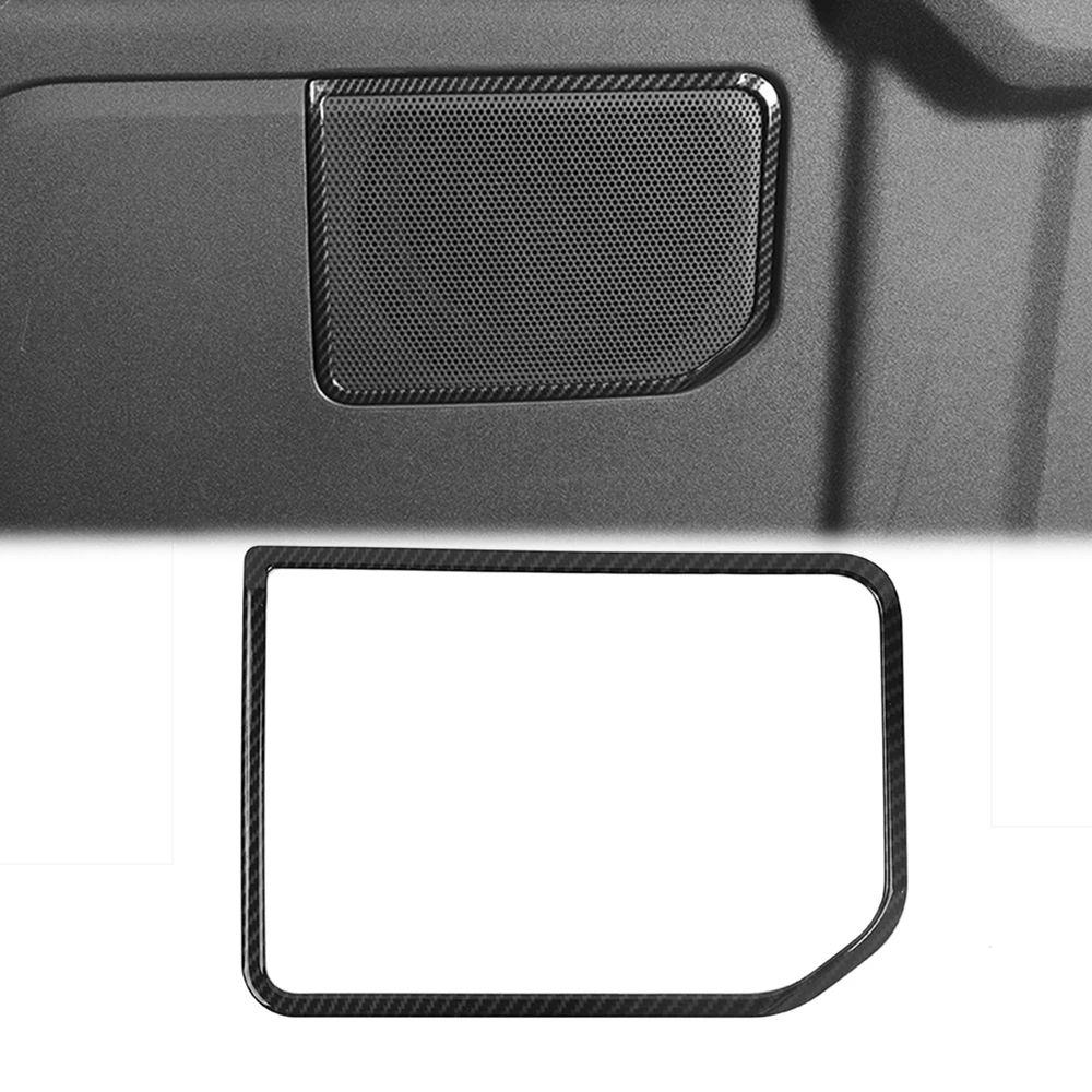 

Car Tailgate Speaker Decoration Cover Trim for Ford Bronco 2021 2022 2023 Auto Interior Accessories Moulding ABS Carbon Fiber