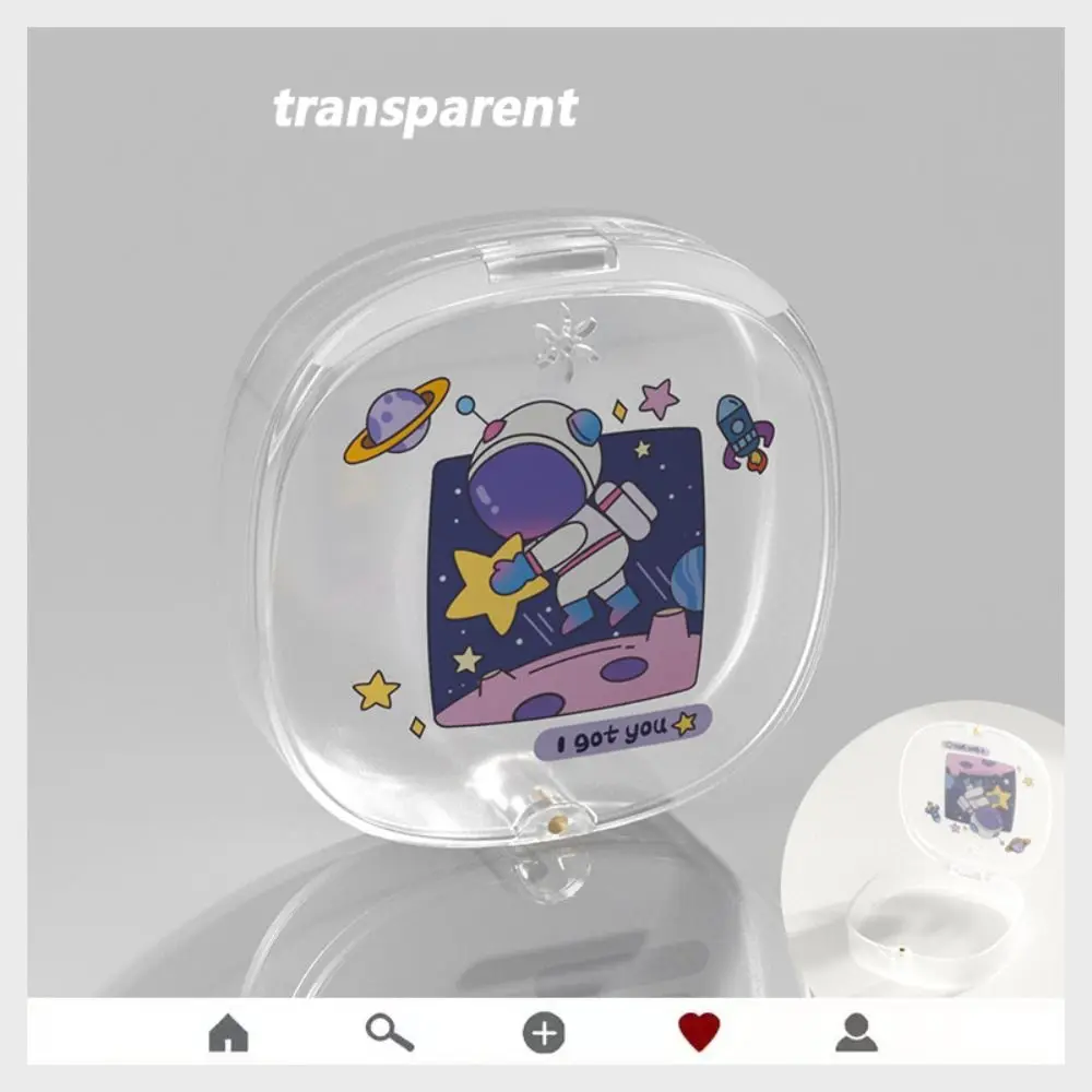 Protection Office Fake Teeth Container  with Mirror Denture Storage Box Braces Box Orthodontic Retainer Box Dental Case