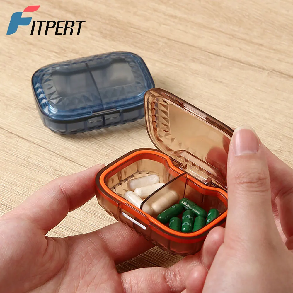 Compact Waterproof Travel Pill Organizer and Supplement Holder