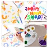 4pcs Round and Flat Bristle Artist Paint Brushes for Student Tempera Graffiti Acrylic Oil Watercolor Painting 6
