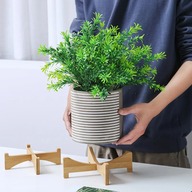 Nordic Minimalist Wooden Plant Stand Potted Plant Tray Stand plant stand,wooden flower shelf