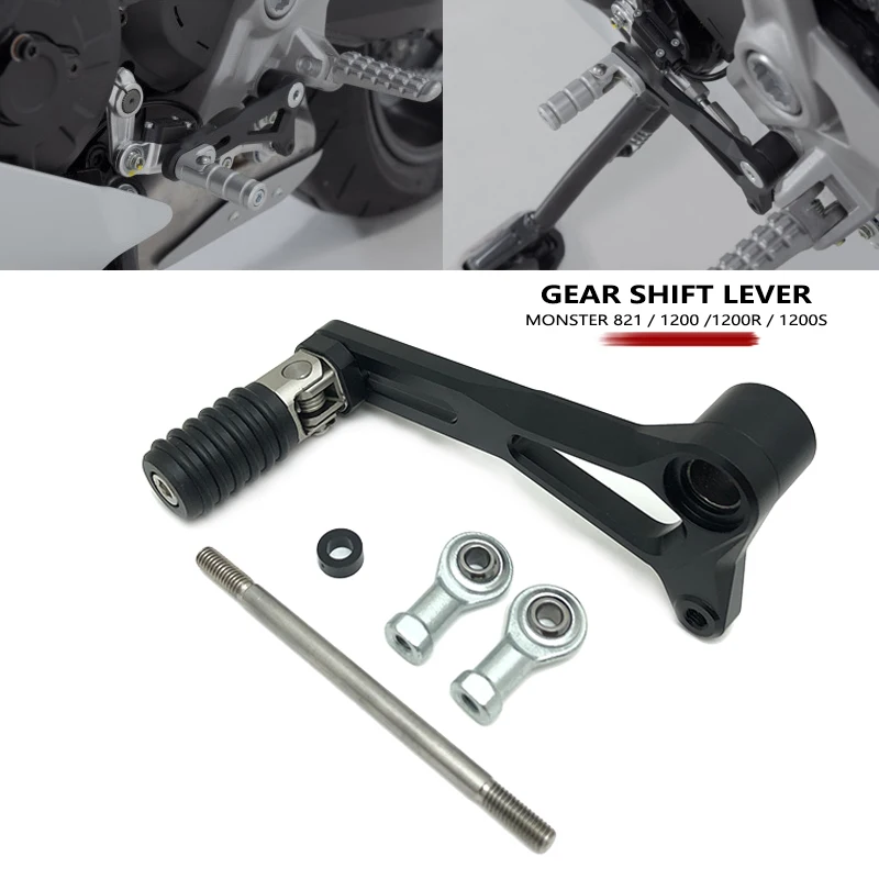 

For Ducati Monster 821 SuperSport 950 /S Monster 1200 R/S Motorcycle Aluminum Adjustable Folding Gear Shifter Shift Pedal Lever