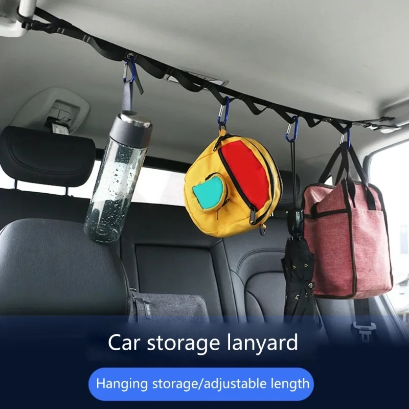 Clothes Line Vehicle Mounted Clothes Line Car Clothesline Auto Storage Strap for Outdoor Travel