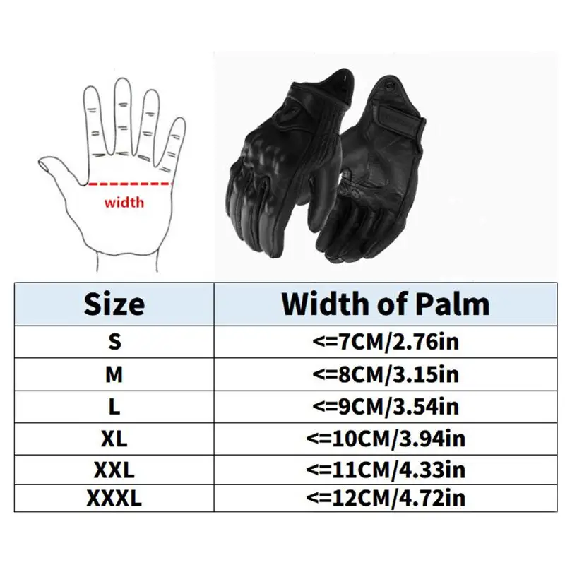 S-XXXL Motorcycle Gloves Goatskin Leather Men Women Moto Glove Electric Bike Luvas da motocicleta Os carros eletricos Sale - Image 2