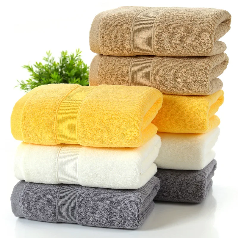 

1pcs thickened cotton towel adult bathroom face towels absorbent soft adult, suitable for domestic outdoor hotel men and women