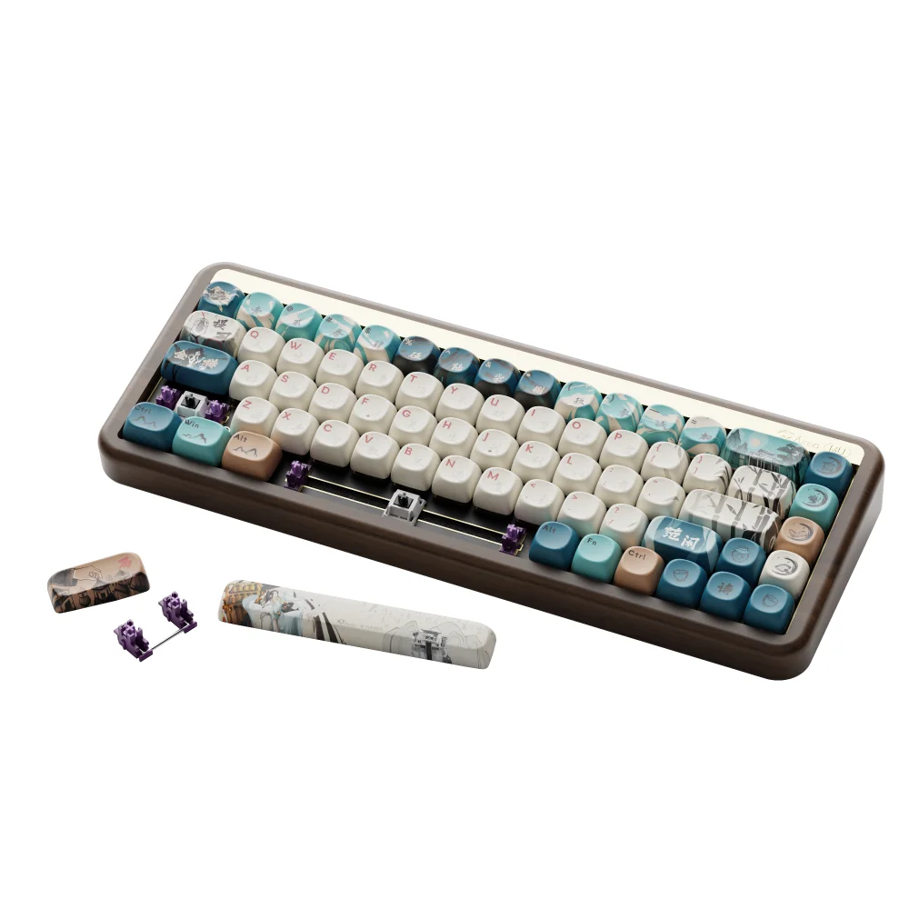 Akko MU01 ウッドケース キーボード 美品（軽度キズあり）