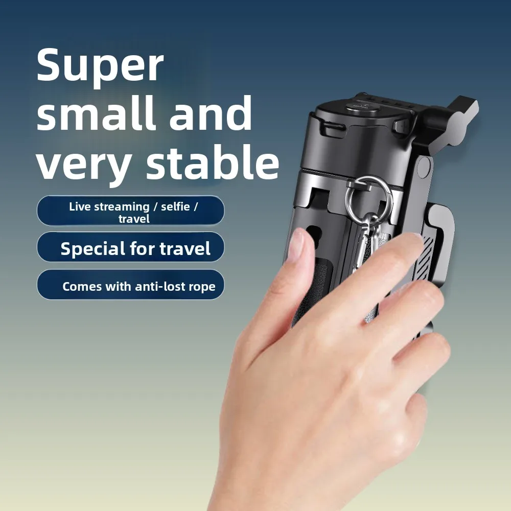 Zoom Bluetooth Statief Verstelbaar Telescopisch Lichtgewicht Uitschuifbare Selfie Stick Stand Vlog Fotografie_voghion.com