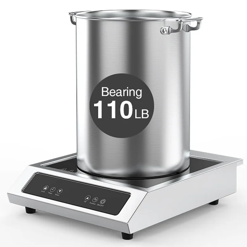 Commercial induction cooker flat 3500W stir-fry high-power restaurant dining table