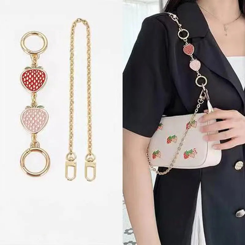 

Extension Bag Strap For Handbag Chain 14/17cm Metal Detachable DIY Shoulder Strawberry Decoration Handles Bag Accessory