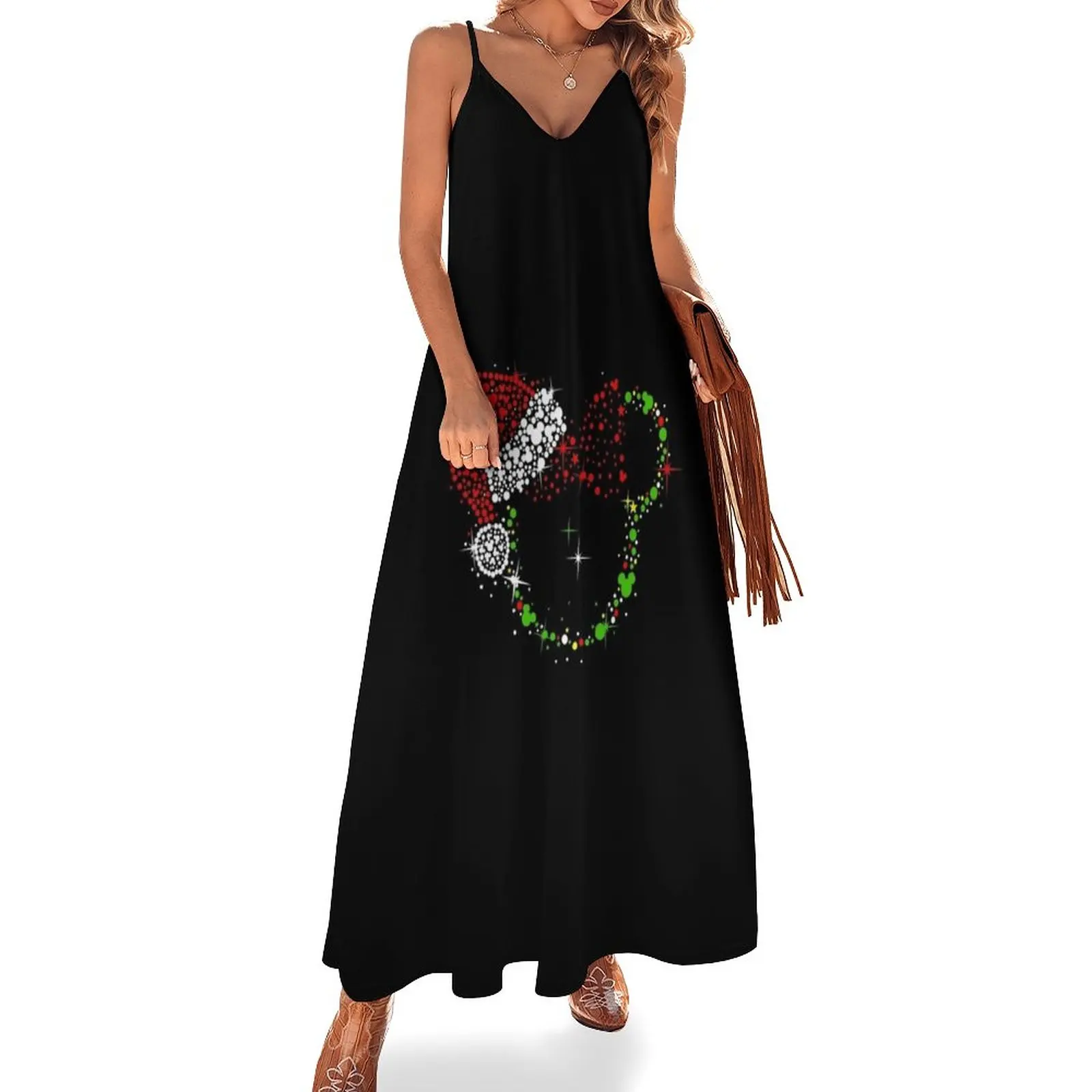 

Christmas Minnie Sleeveless Dress women dresses chic and elegant woman dress