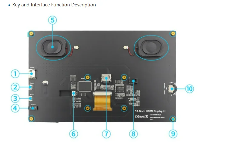 HDMI Kapazitiver Resistiver Touchscreen LCD-Bildschirm 3,5' 4' 5' 7' 10,1' Zoll 1024*600 800*480 für Raspberry Pi Win7/Win8/Win10 – Detail 25