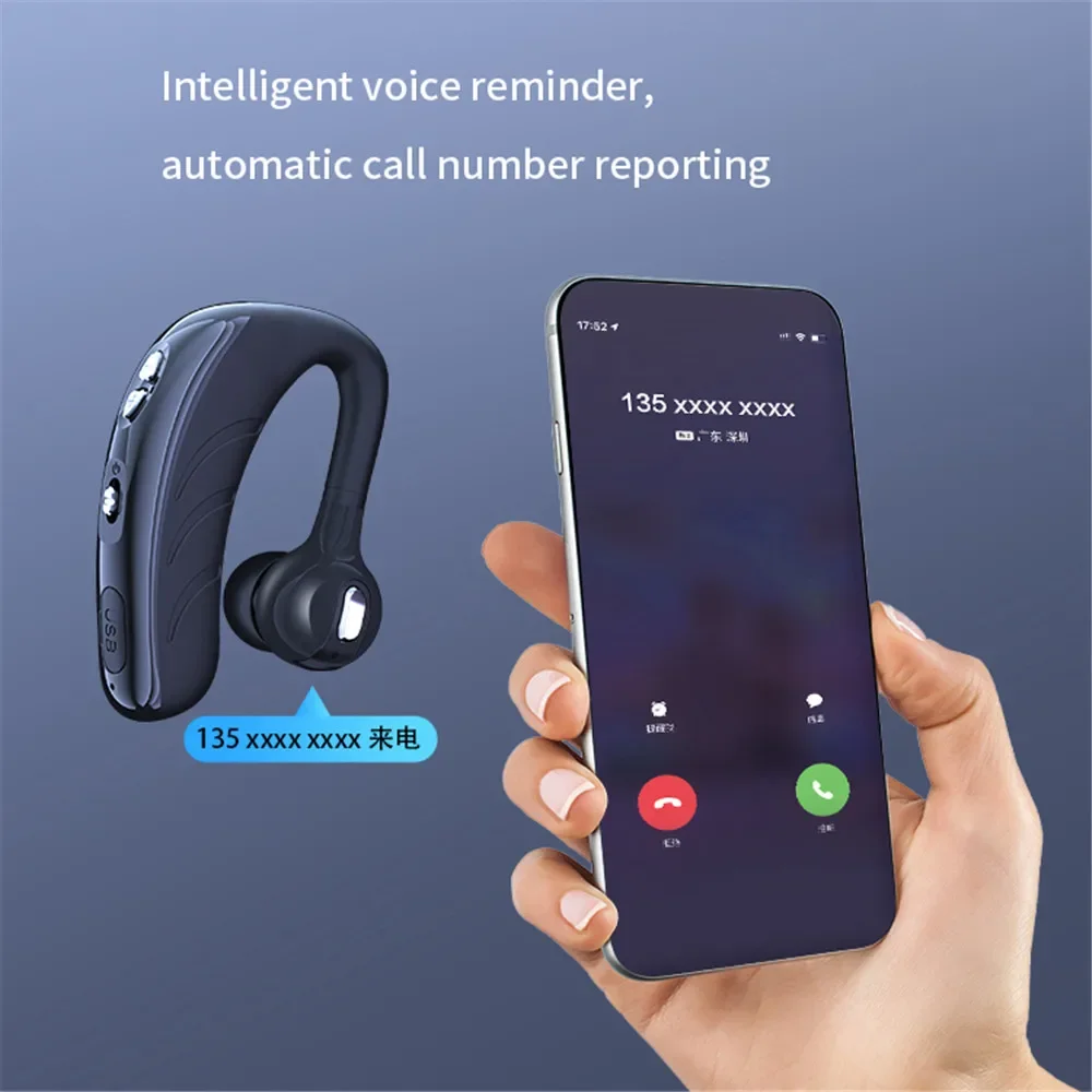 Wireless Earbuds New V9 Wireless Bluetooth Earphone HIFI Stereo HD Mic Handsfree Headset For Samsung iPhone Xiaomi