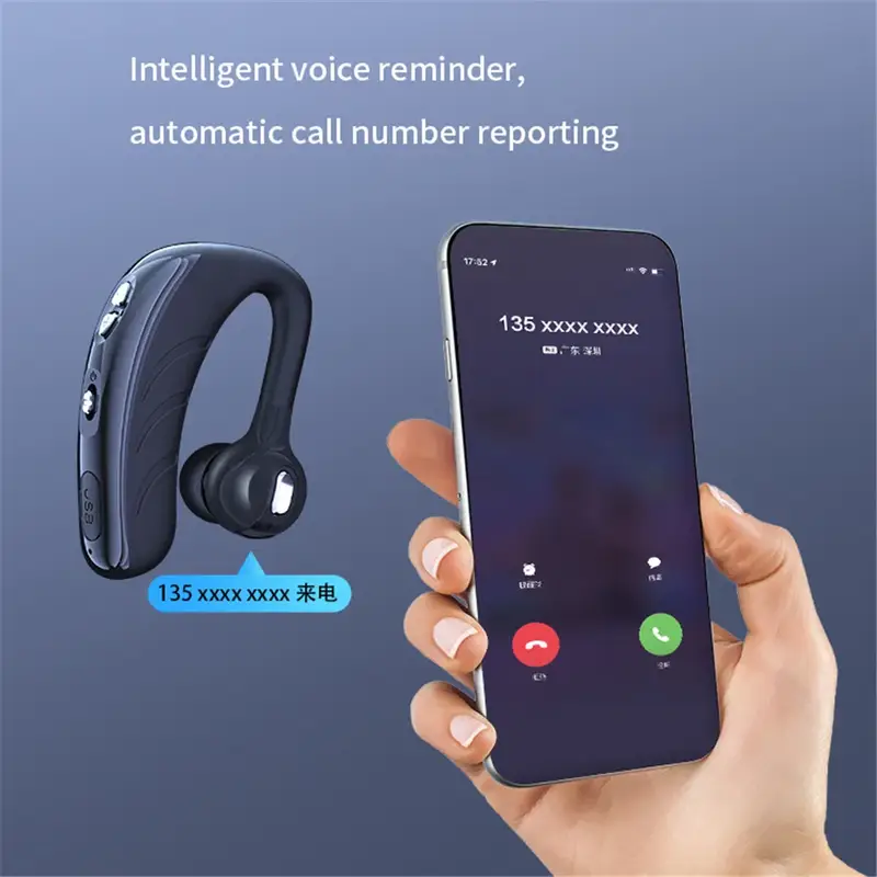 New V9 Wireless Bluetooth Earphone with HIFI Stereo HD Mic Handsfree Headset Stereo Headphones For Samsung iPhone Xiaomi Earbuds - Image 4