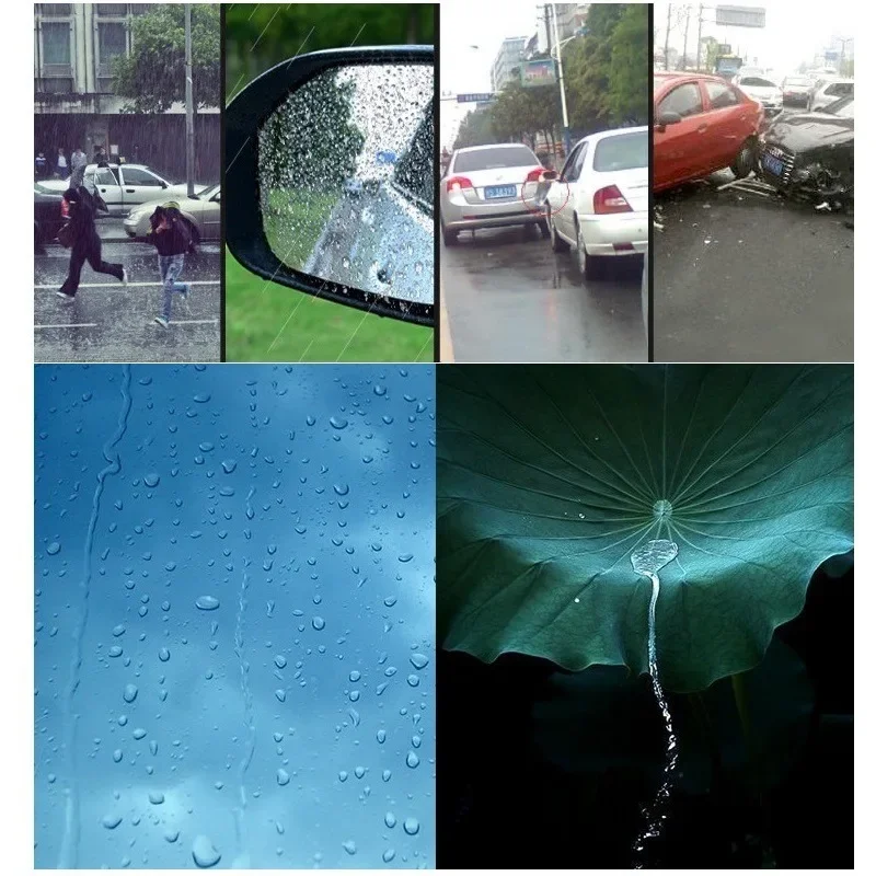 2 Pcs Car Rainproof Film Car Rearview Mirror protective Rain proof Anti fog Waterproof Film Membrane Sticker Accessories