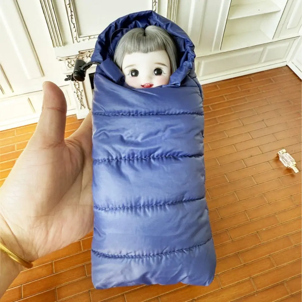 Scene Decoration Doll Sleeping Bag Bedroom Furniture Lifelike Design Sleeping Bag Miniature Micro Scene Pretend Play