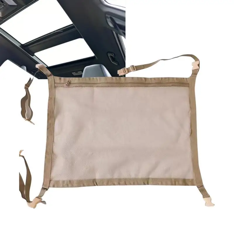 

Car Roof Storage Mesh Pocket Upgraded SUV Roof Camping Storage Bag 90*65cm Upgraded SUV Roof Camping Storage Bag For Equipment
