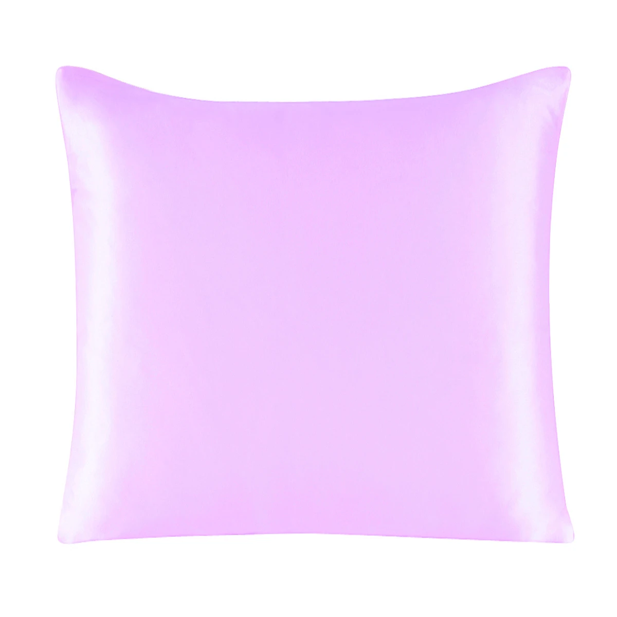 Luxurious Pure Silk Pillowcase with Zipper - Solid Multicolor, Various Sizes