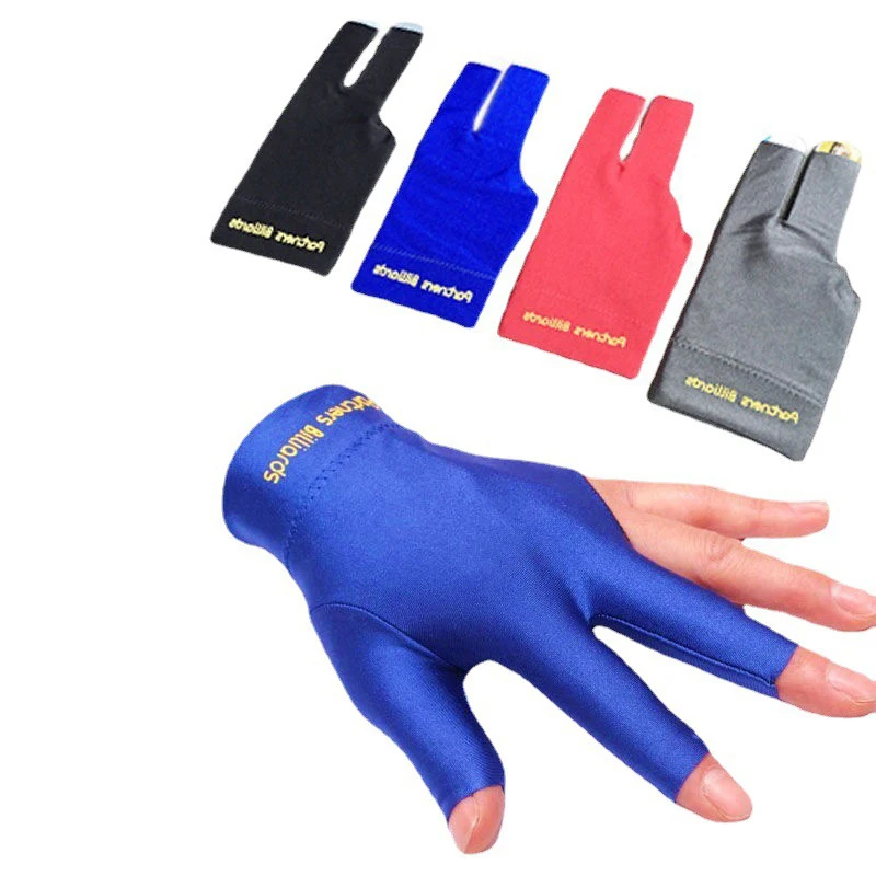 Sports Gloves Billiard Three-finger Gloves Anti Skid Snooker Cue Left Right Hand Unisex