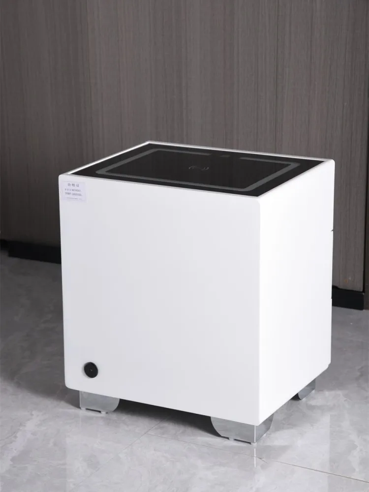 3 Drawers Smart Bedside Table with Bluetooth Speaker Wooden Side Cabinet Bedroom End Table with Wireless Charging End