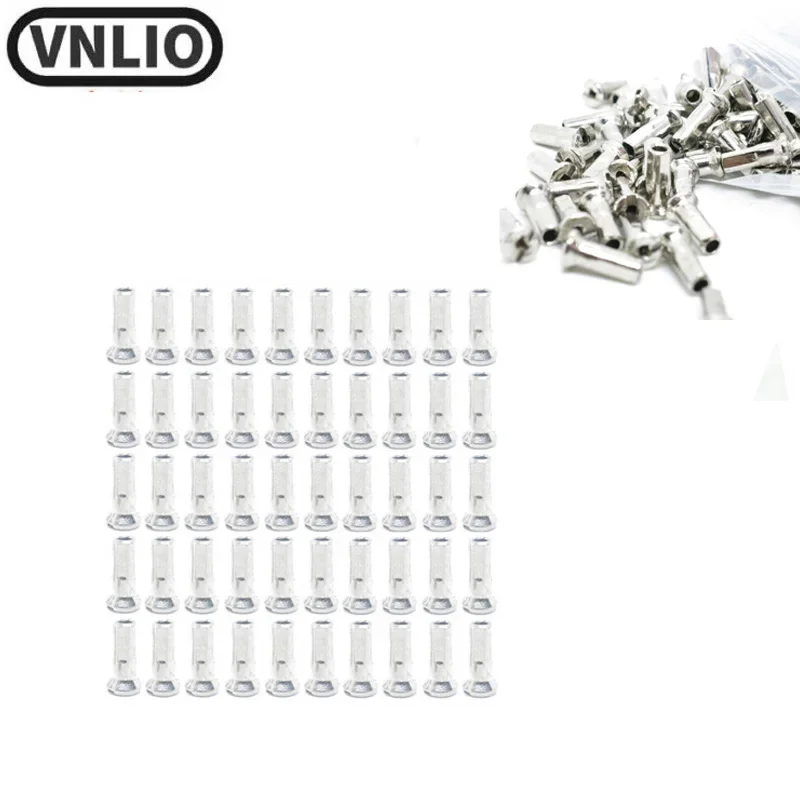 VNlio 50 pieces bicycle wheel spoke caps 14G 12mm MTB road bicycle rims spoke mouth accessories