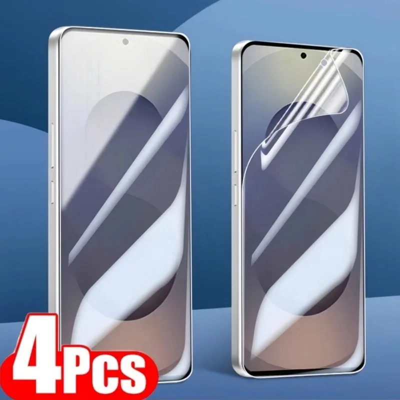 Premium Hydrogel Full Cover Screen Protectors – 4 Pack, Anti-Scratch Protection