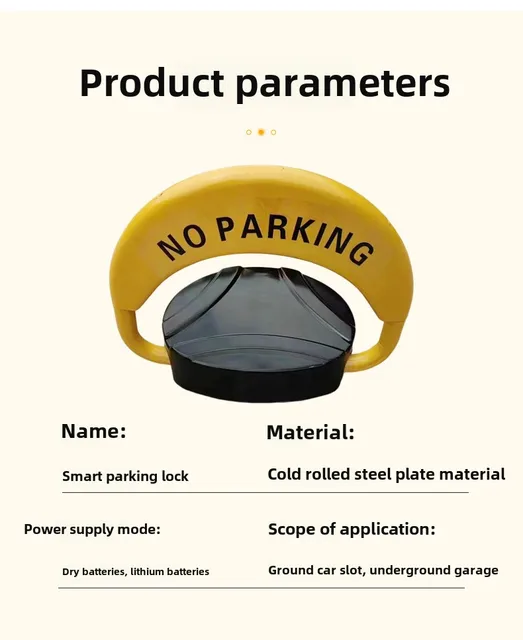 Car Smart Parking Lock Anti-occupation Ground Lock Parking Space Ground Pile Private Parking Space Lock 6