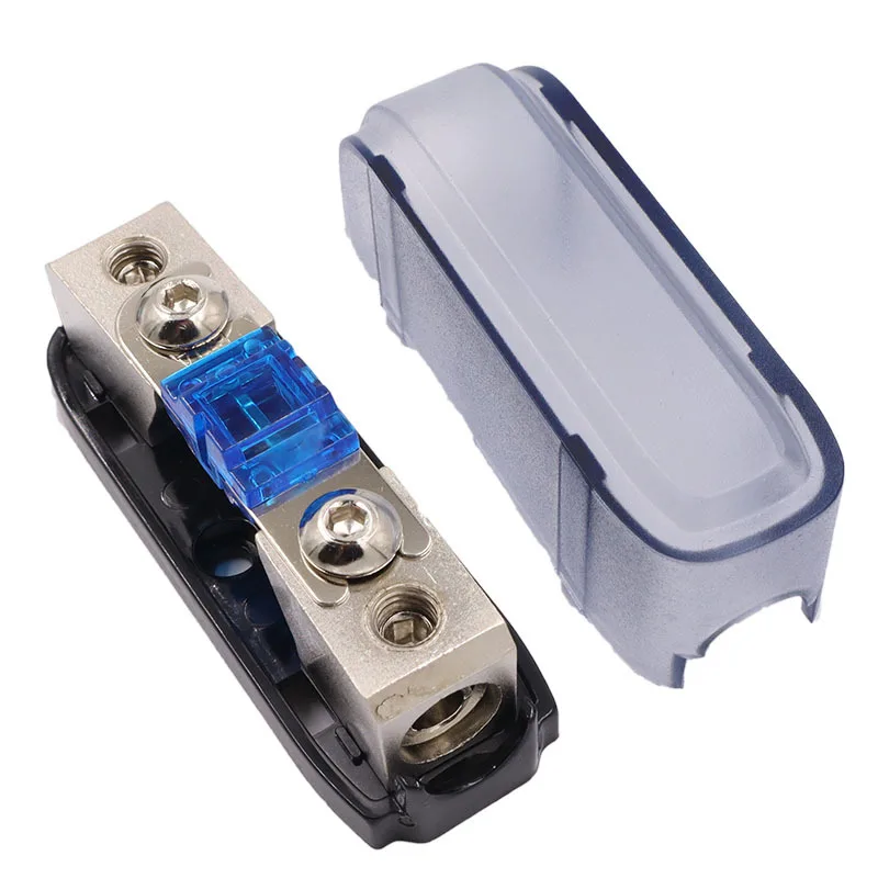 

1PCS Mini Matte 15A-150A Car Audio Fuse Holder AFS Fuse Holder Power Fuse Holder Zinc Alloy Material Is Easy To Install Fuse Box