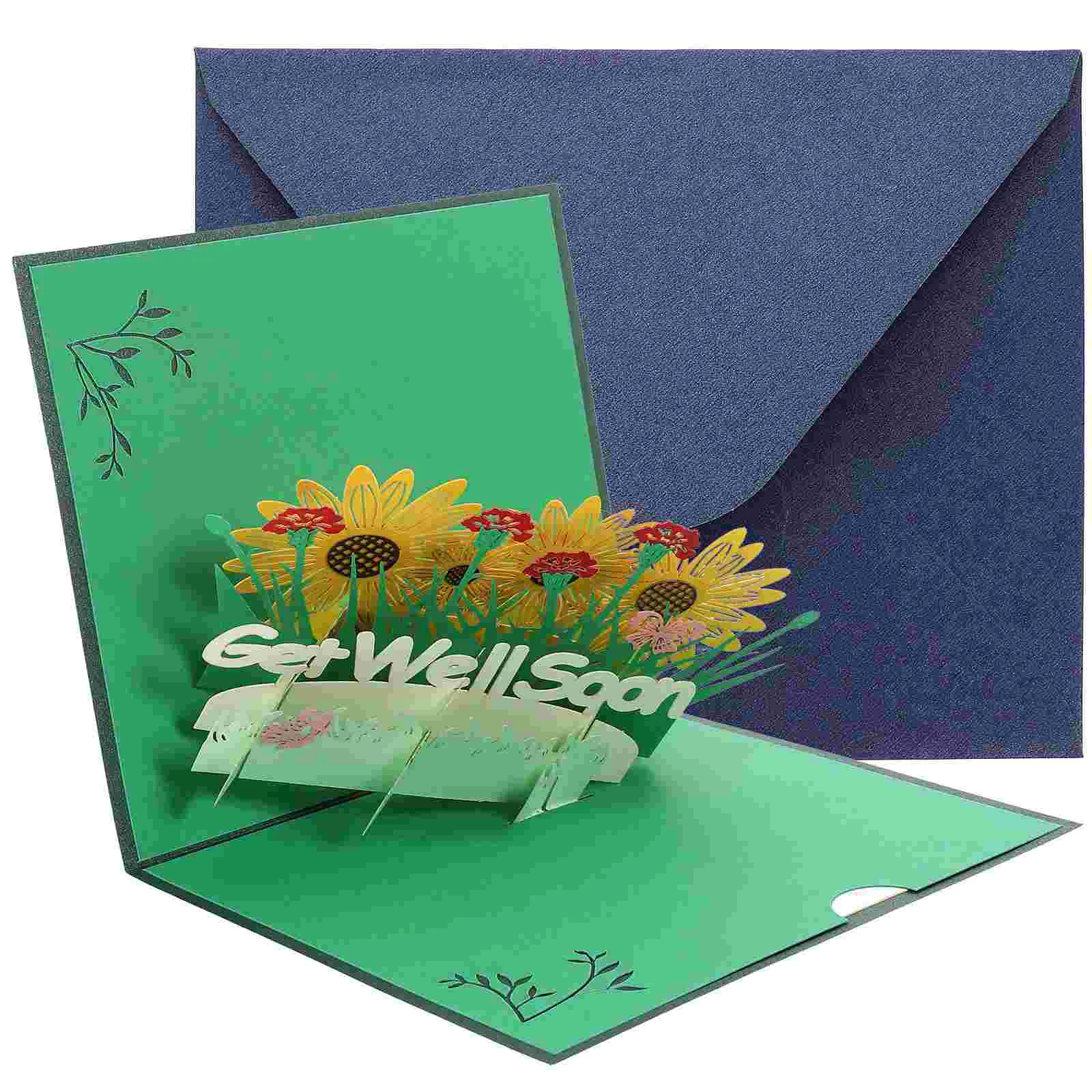 

3d Greeting Card Birthday Gift Cards Paper Personalized Kids' Gifts Jam Decorative Get Well Soon Comfort