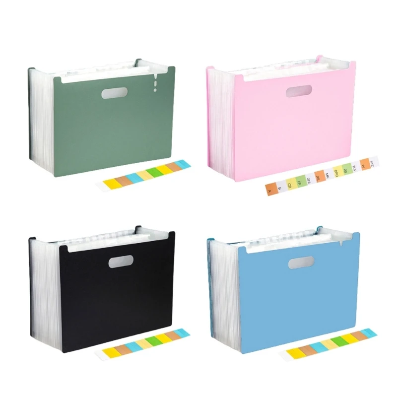 Colorful A5 Document Organizer Multi-Layer Expanding File Receipt Folder  Organizer Pockets Holder Carpeta Archivadora For