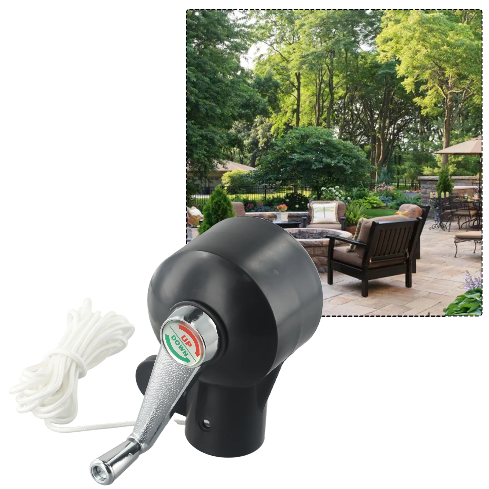 Crank Handle Patio Umbrella Outdoor Replace Umbrella Holder Spare Parts Accessories Crank Handle