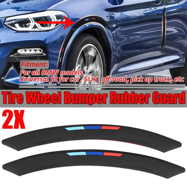 90MM 2x Universal Car Rear Fender Flares Guard Extra Wide Body Wheel Arches