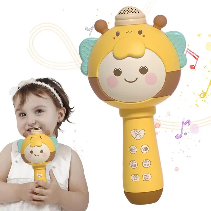 

Беспроводной микрофон для детей, Многофункциональные Музыкальные микрофоны для караоке, 3D стерео звук, обучающая игрушка для вечеринки, дня рождения, пикника и