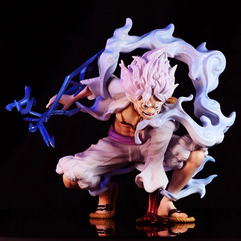 thumbnail image 1 of Figura de anime One Piece Luffy Gear 5 Sun God Nika 17 cm, figura de acción de PVC, estatua, modelo coleccionable, muñeca, juguetes para niños, regalo, 1 of 5