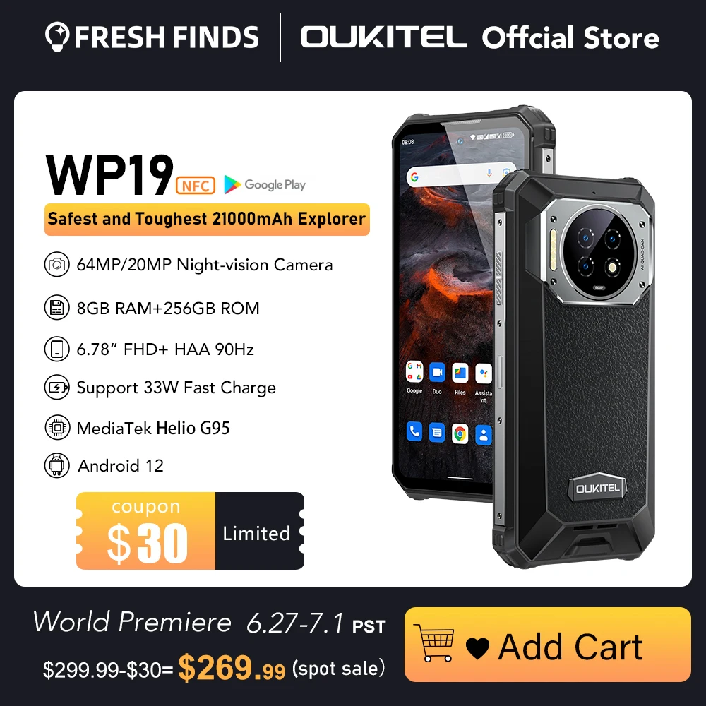 Купить Смартфон Oukitel Wp19 21000 Мач