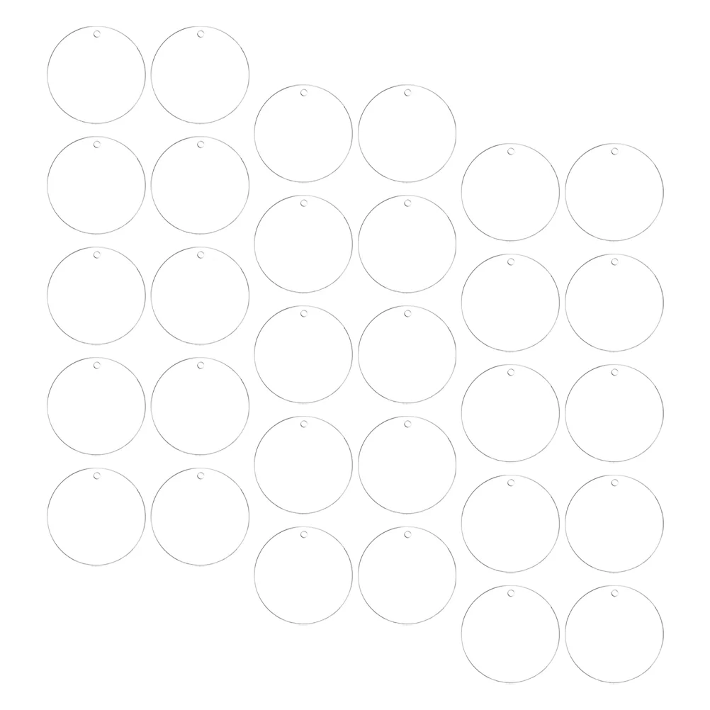 

Christmas Tree Hanging Decoration Acrylic Blank Round Slices Pendant Christmas Tree Drop Ornament 7cm