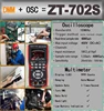 ZOYI ZT-702S 2 in 1 Handheld Digital Automotive Oscilloscope Multimeter, Single Channel 10MHZ Bandwidth,64Kbyte Record Length,48 2
