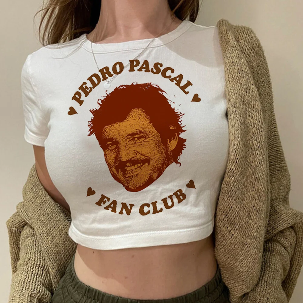 

pedro pascal 90s yk2 fairycore crop top Female fairycore cyber y2k cute vintage tee
