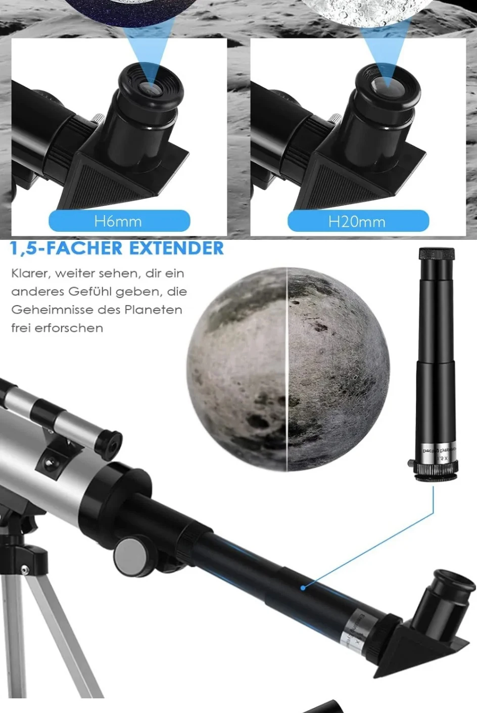 Nowy teleskop odbijający F36050 profesjonalny teleskop astronomiczny monokularowe prezenty dla dzieci Camping zobacz księżyc i gwiazdy 11 Sd66fb1d295e64287934b62c16aae9ce9r Nowy teleskop odbijający F36050 profesjonalny teleskop astronomiczny monokularowe prezenty dla dzieci Camping zobacz księżyc i gwiazdy