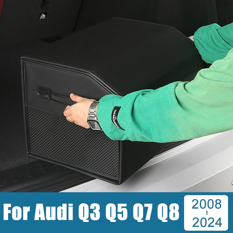 

For Audi Q3 8U SQ3 Q5 SQ5 8R FY Q7 SQ7 4L 4M Q8 SQ8 2008-2017 2018 2019 2020 2022 2023 2024 Car Trunk Storage Box Tools Package