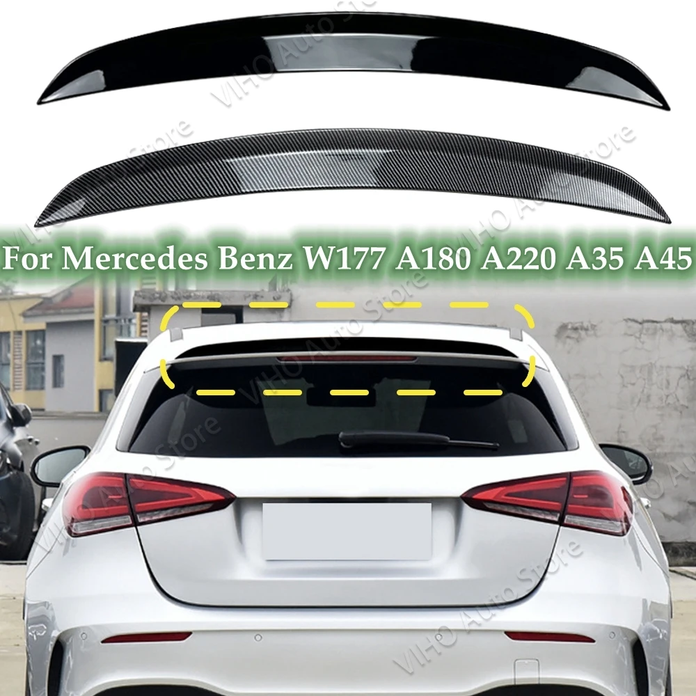 Задний спойлер из АБС-пластика для Mercedes Benz A class W177 2019 2020 2021 A180 A160 A200 A220 A250 A45 A35, заднее крыло хэтчбека Задний спойлер из АБС-пластика для Mercedes Benz A class W177 2019 2020 2021 A180 A160 A200 A220 A250 A45 A35, заднее крыло хэтчбека