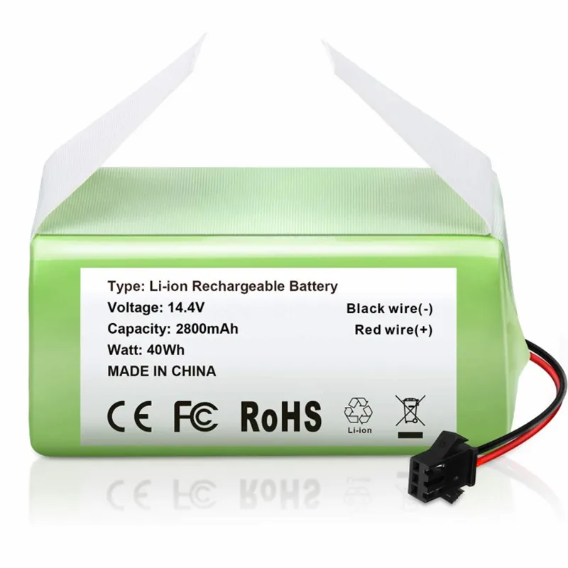 

14.4v 2800mAh Replacement Battery Compatible with Ecovacs Deebot N79 n79S DN622 & Eufy RoboVac 11,11S,12,15C,15T,35C,G10 Hybrid